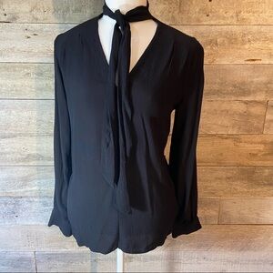 TopShop women’s black blouse‎  in size 2